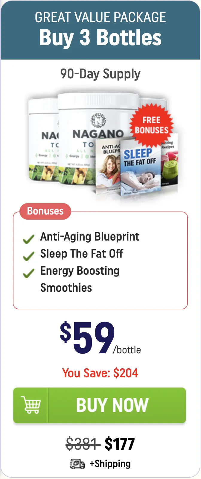 Nagano Tonic three bottles order